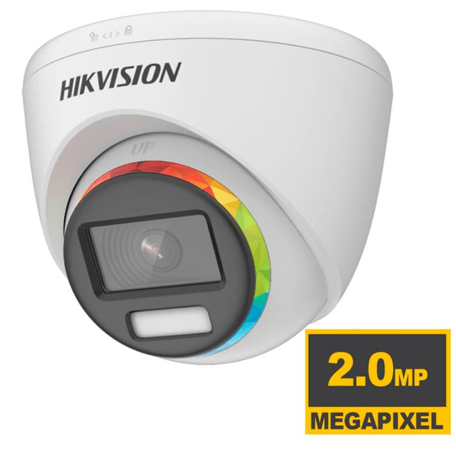 Camera an 2mp Turret Dome Flex 2.8mm Metalica Colorvu Light 40m Ip68 Wdr 130 Db Ds-2ce72df8t-f(2.8m