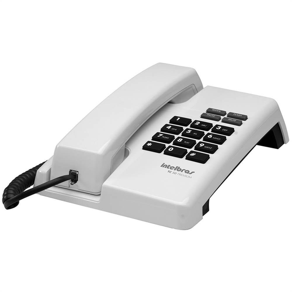Telefone Com Fio Intelbras Tc 50 Premium - Branco - 4080085