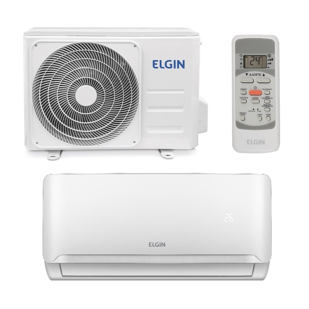 Ar Condicionado Split 18.000 BTUs Elgin HEFE18 | Eco Plus, Frio, Branco, 220V