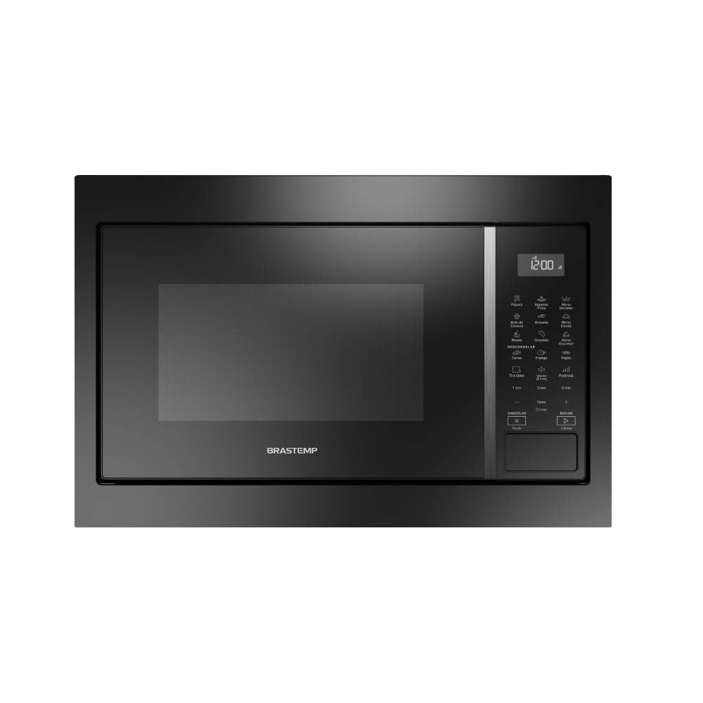 Micro-ondas Brastemp 32 Litros BM146AEANA, de Embutir, Preto, 110V