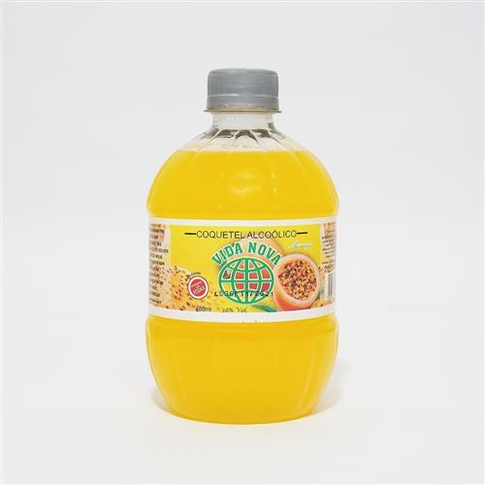 Coquetel Vida Nova Maracujá 480 ml Pet - Embalagem Contém 12 Unidades