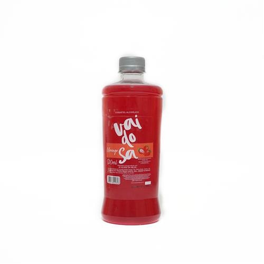 Coquetel Vaidosa Morango 500 ml Pet - Embalagem Contém 12 Unidades