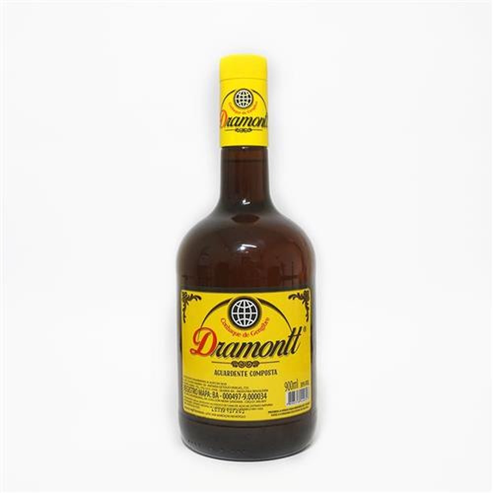 Conhaque Dramontt 900 ml Vidro - Embalagem Contém 6 Unidades