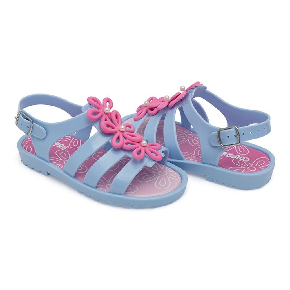 Kit Sandália Infantil Pimpolho Azul Bebe Grade 8 Pares - Numeração 20 A 27