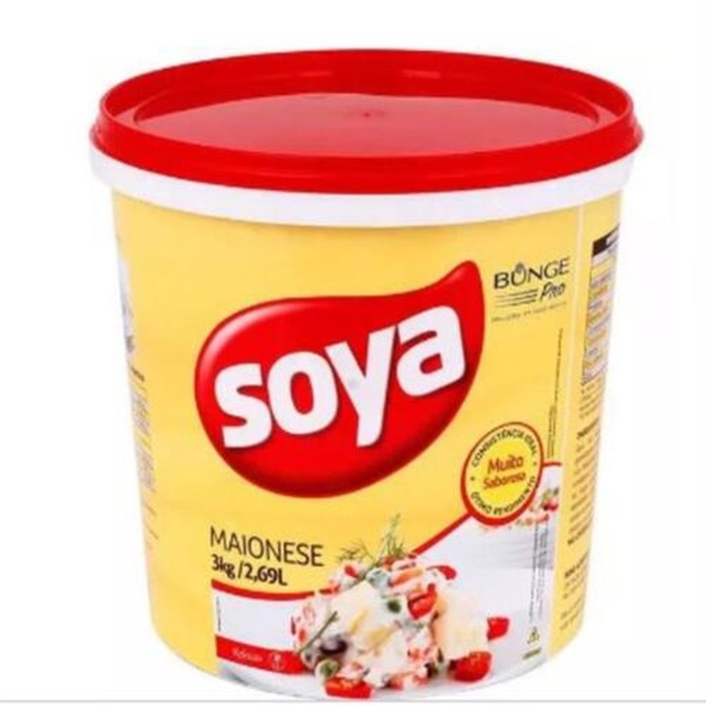 Maionese Soya Balde 3Kg