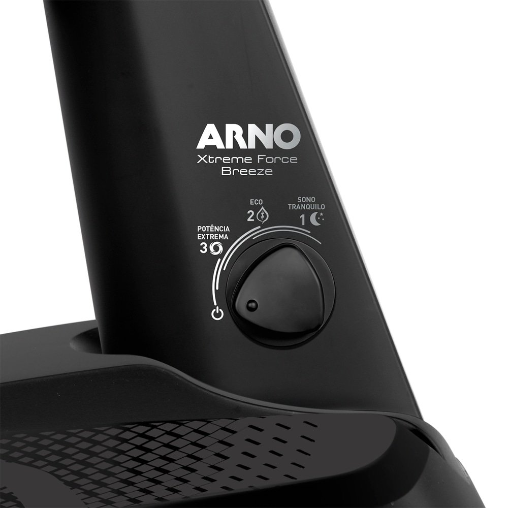 Ventilador de Mesa Arno VB50 Extreme Force Breeze 50cm 3 Velocidades Preto, 110V