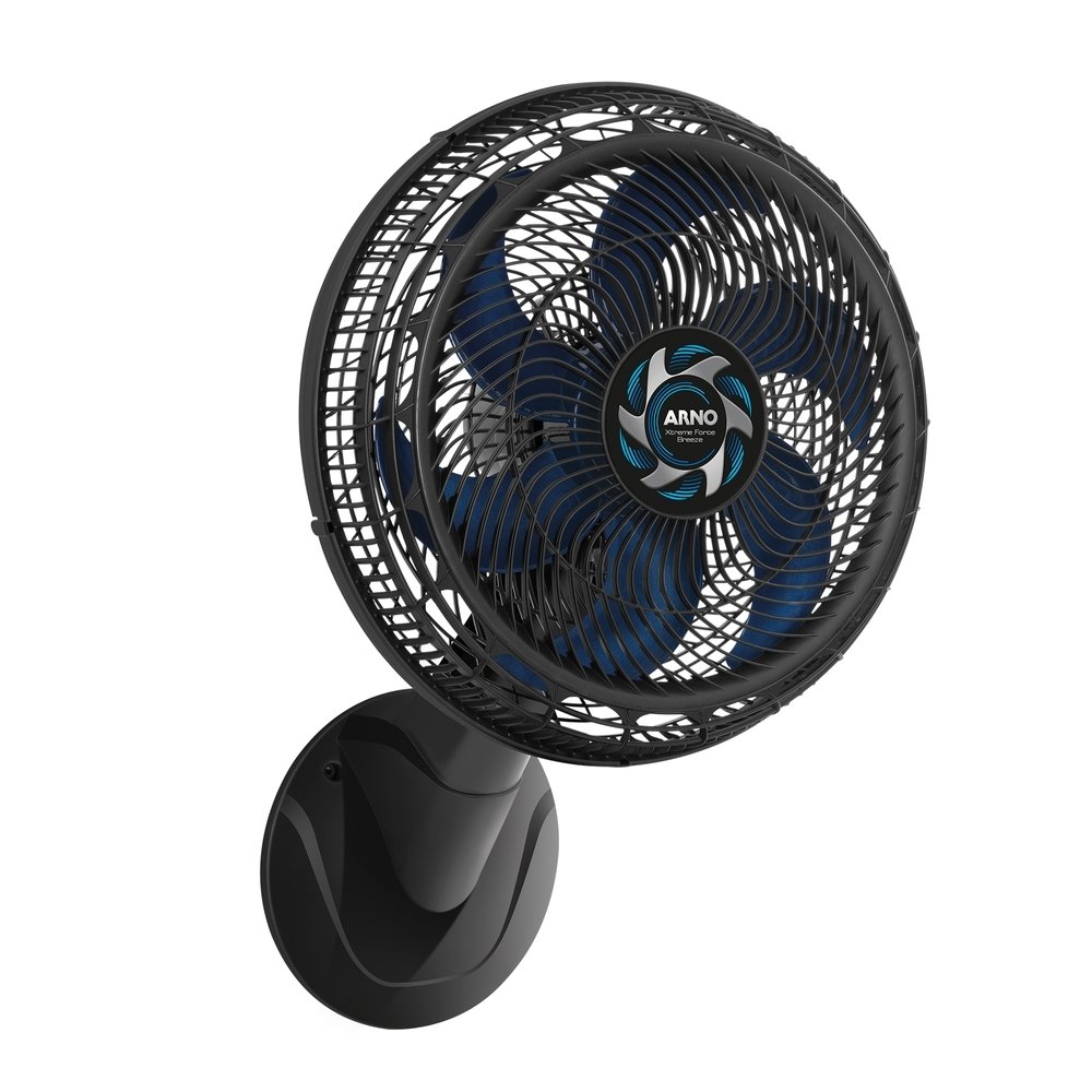 Ventilador Parede Arno VB4P Extreme Force Breeze 40cm Preto, 220V