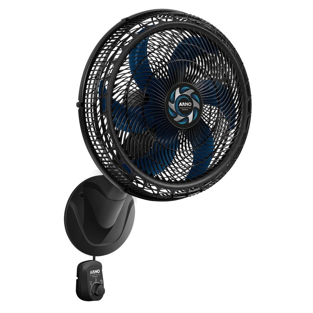 Ventilador Parede Arno VB51 Extreme Force Breeze 50cm Preto, 110V