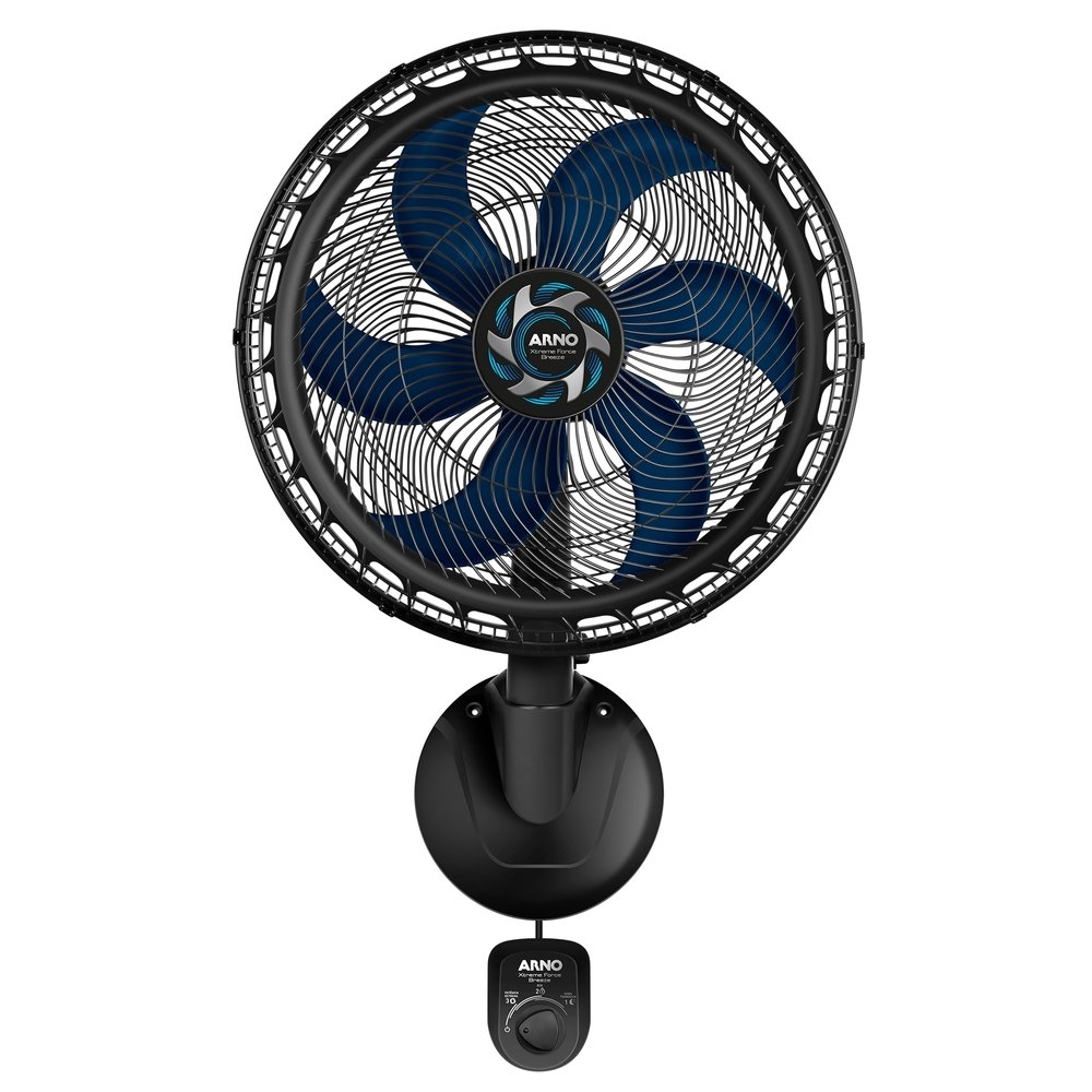 Ventilador Parede Arno VB51 Extreme Force Breeze 50cm Preto, 220V