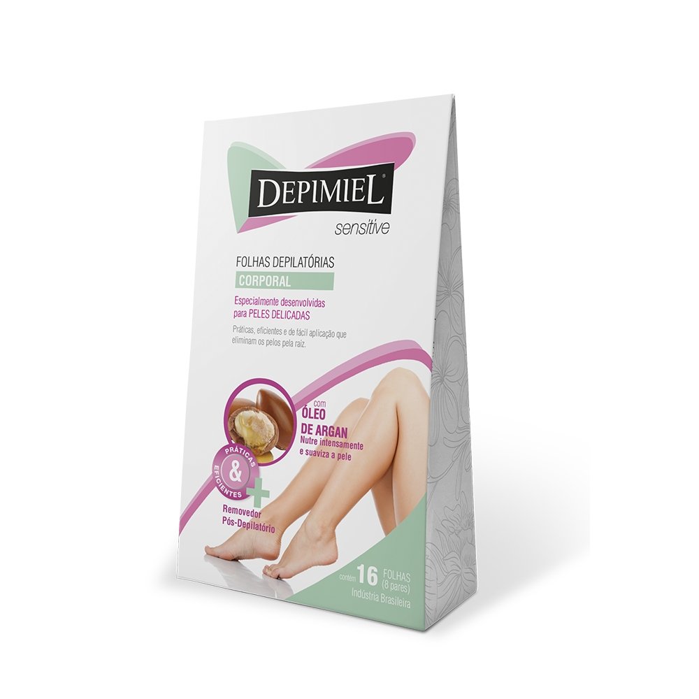 Folha Depilatoria Depimiel Corporal Sensitive 16un
