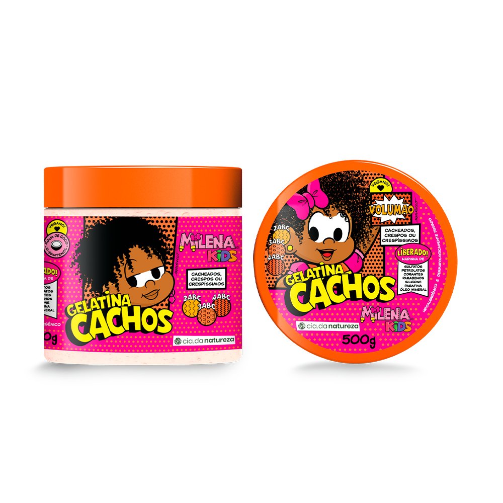 Gelatina Capitalar Cia da Natureza Milena Cachos 500g