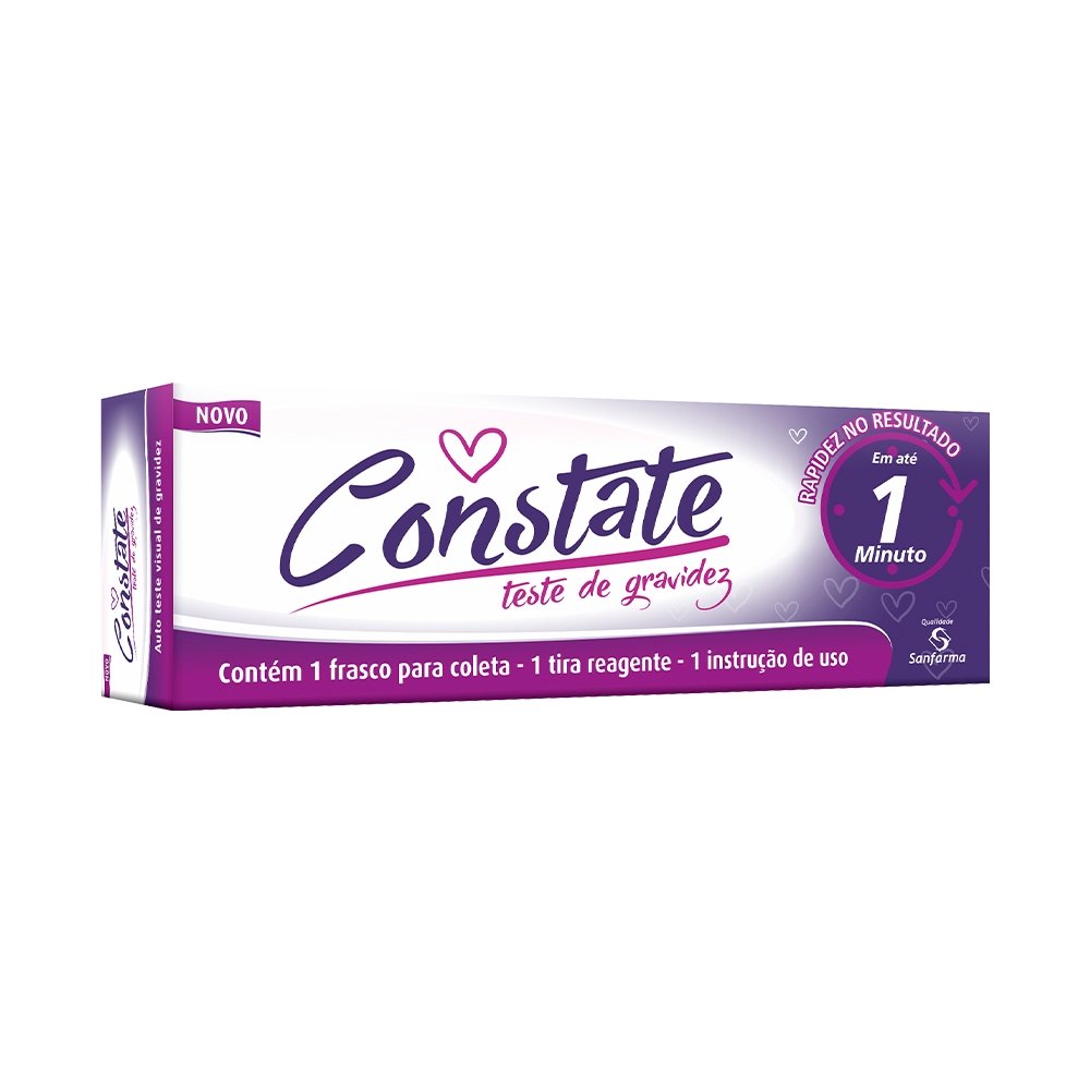 Teste de Gravidez Constate Em Tira 1 Unidade