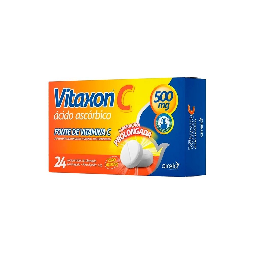 Vitaxon Airela Vitamina C Acao Prolongada 24 Comprimidos