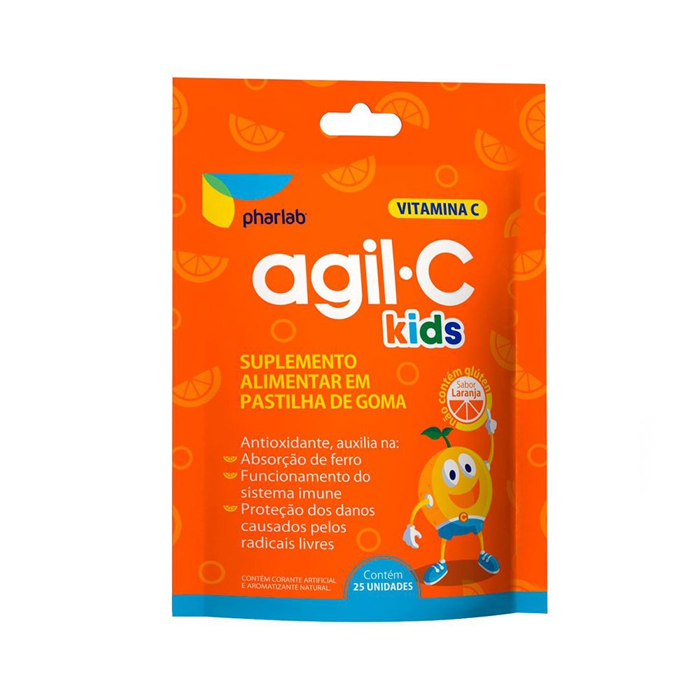 Agil-c Kids 30mg 25unidades Goma Mastiagavis (vitamina C)