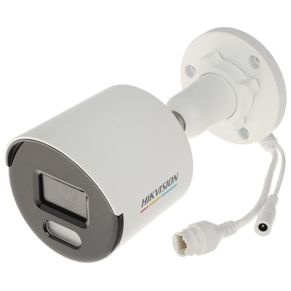 Camera Ip 2mp Bullet Colorvu 2.8mm Metalica Poe Ip67 H.265+ Ds-2cd1027g0-l Hikvision