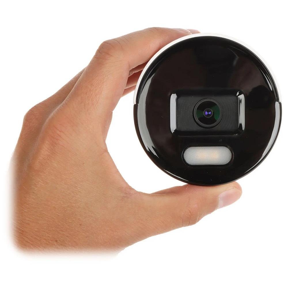 Camera Ip 2mp Bullet Colorvu 2.8mm Metalica Poe Ip67 H.265+ Ds-2cd1027g0-l Hikvision