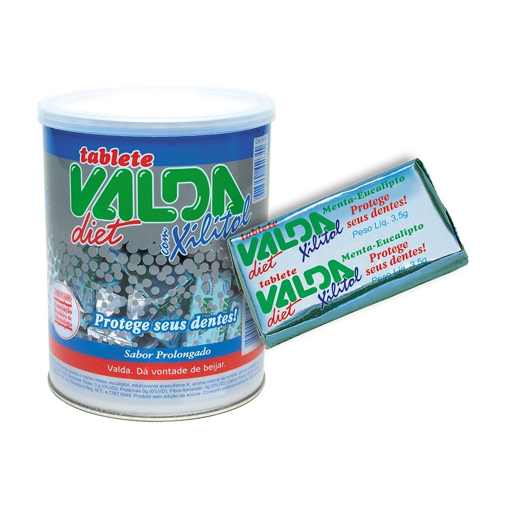 Tablete Valda Diet Pote 100 Unidades