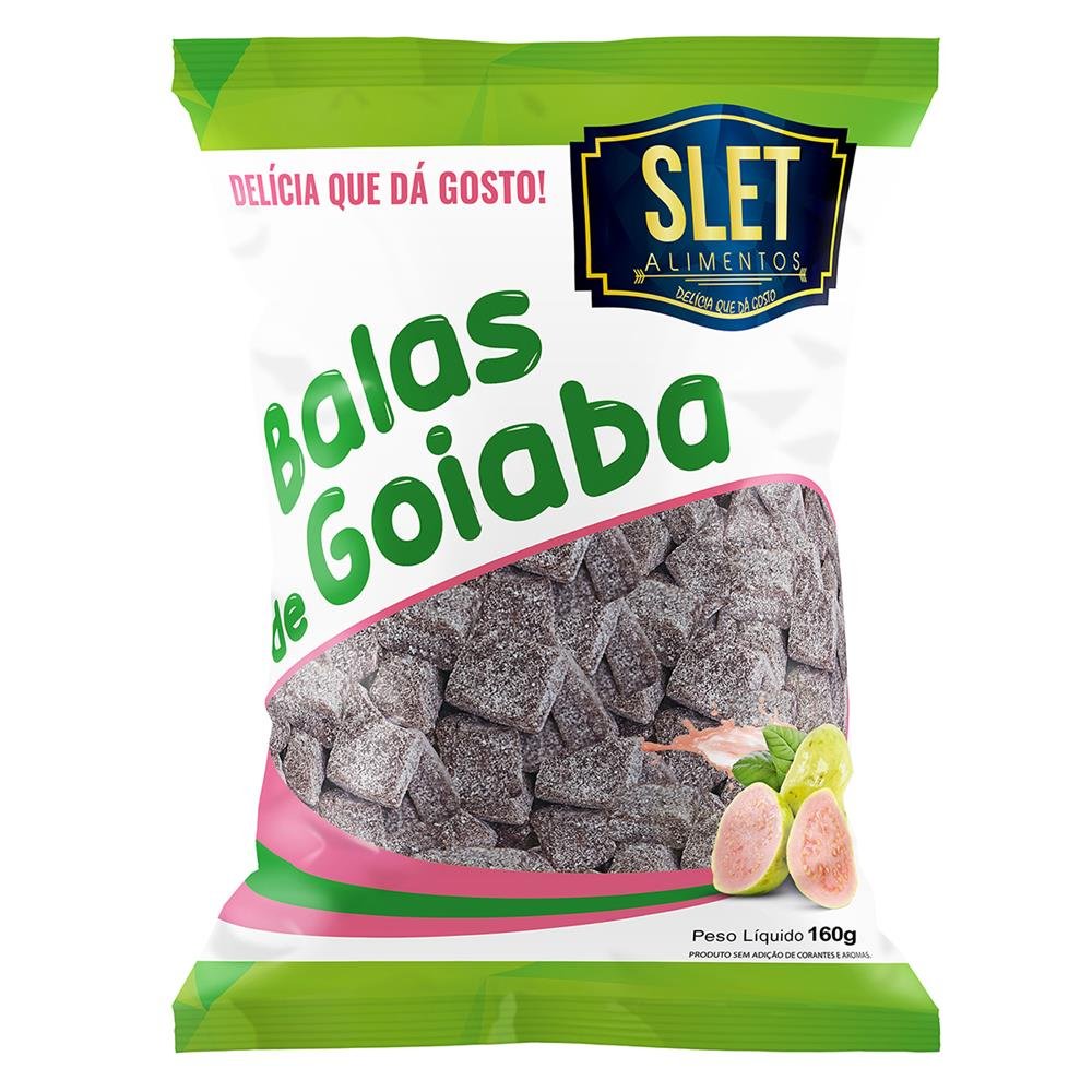 Bala de Goiaba 160g feita de fruta e macia