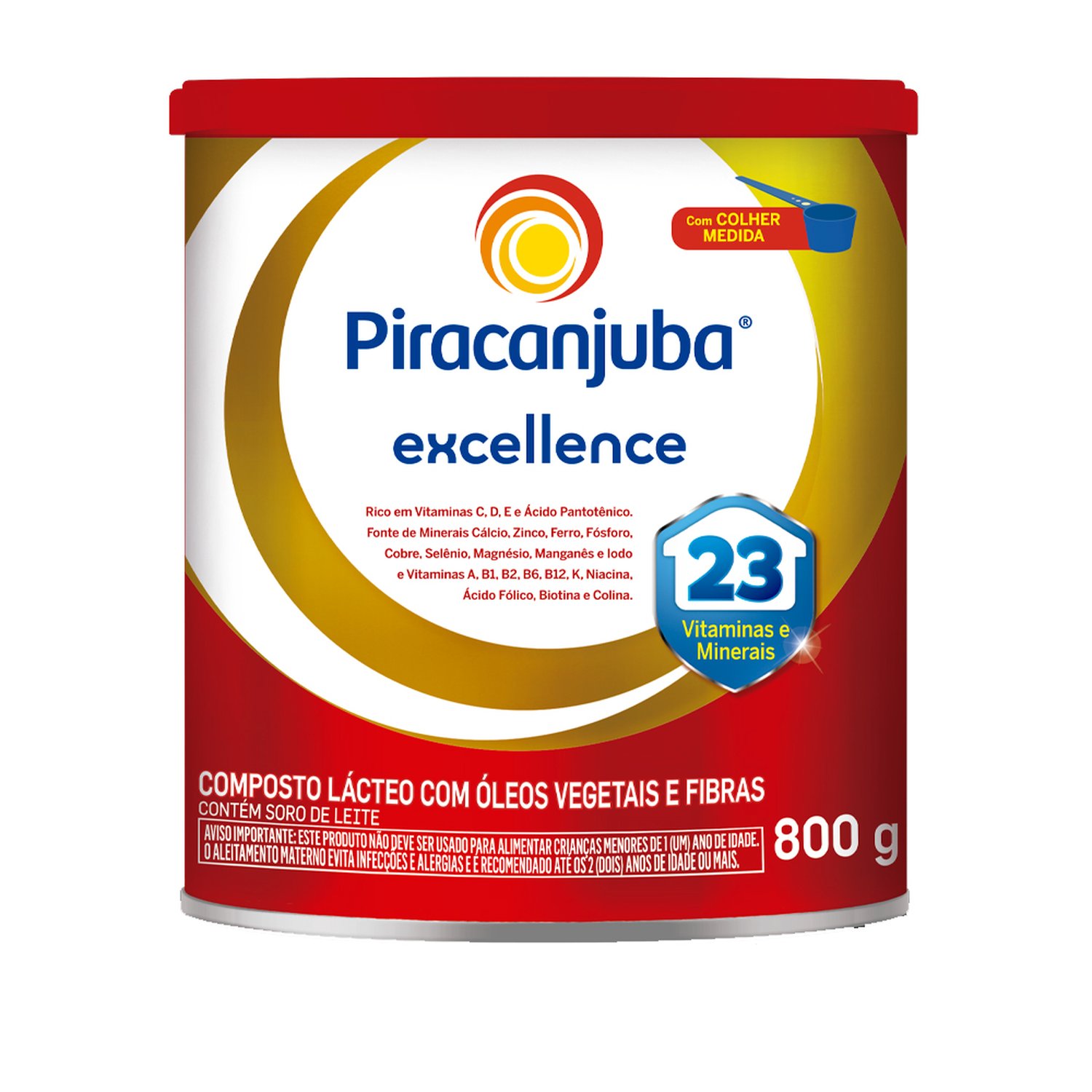 Composto Lacteo Piracanjuba Excellence Óleo de Vegetais 800g
