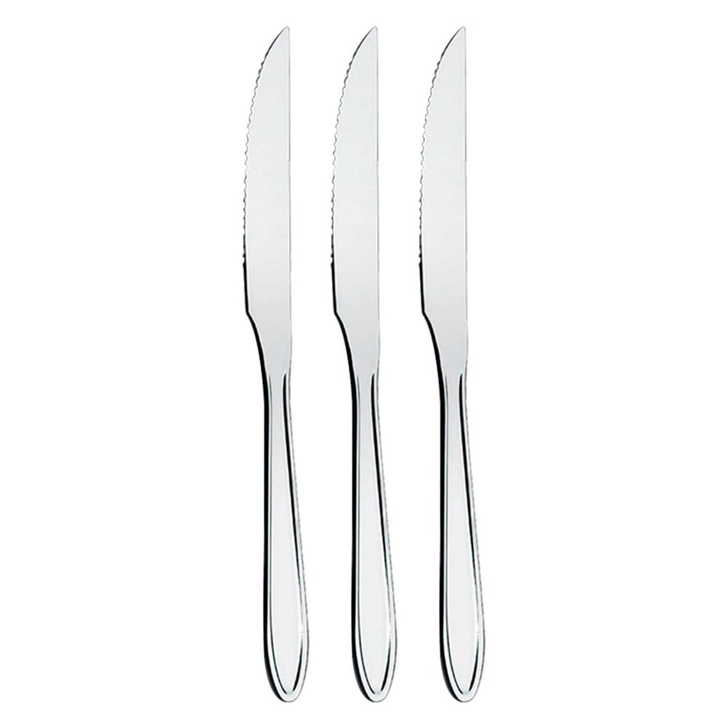 Faca de Churrasco Brinox Lyon, Aço Inox, 12 Peças