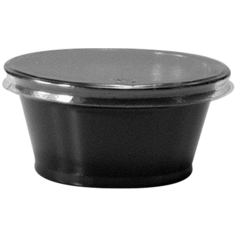 Embalagem Pote Para Molhos Preto 30ml 700 Unidades