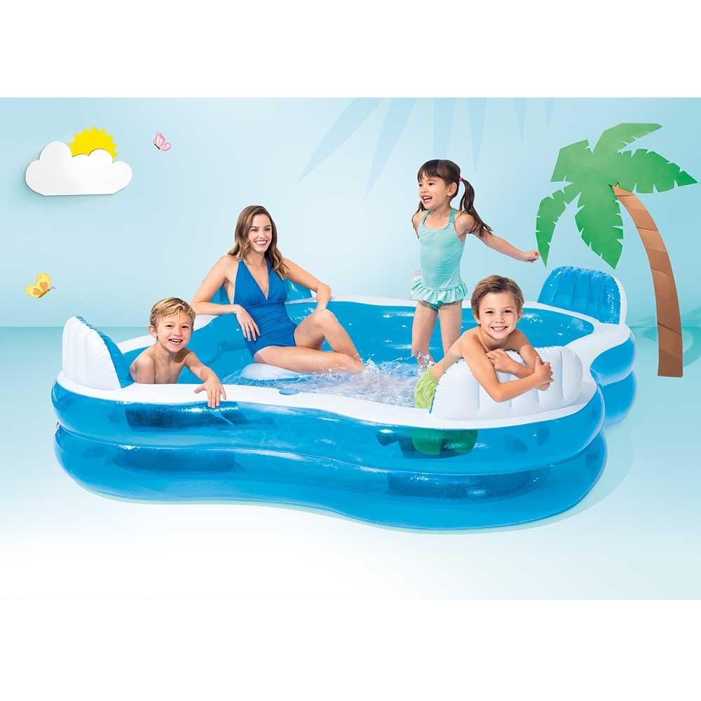 Piscina Inflável Familiar com Assentos 990 L Azul Intex - 56475NP