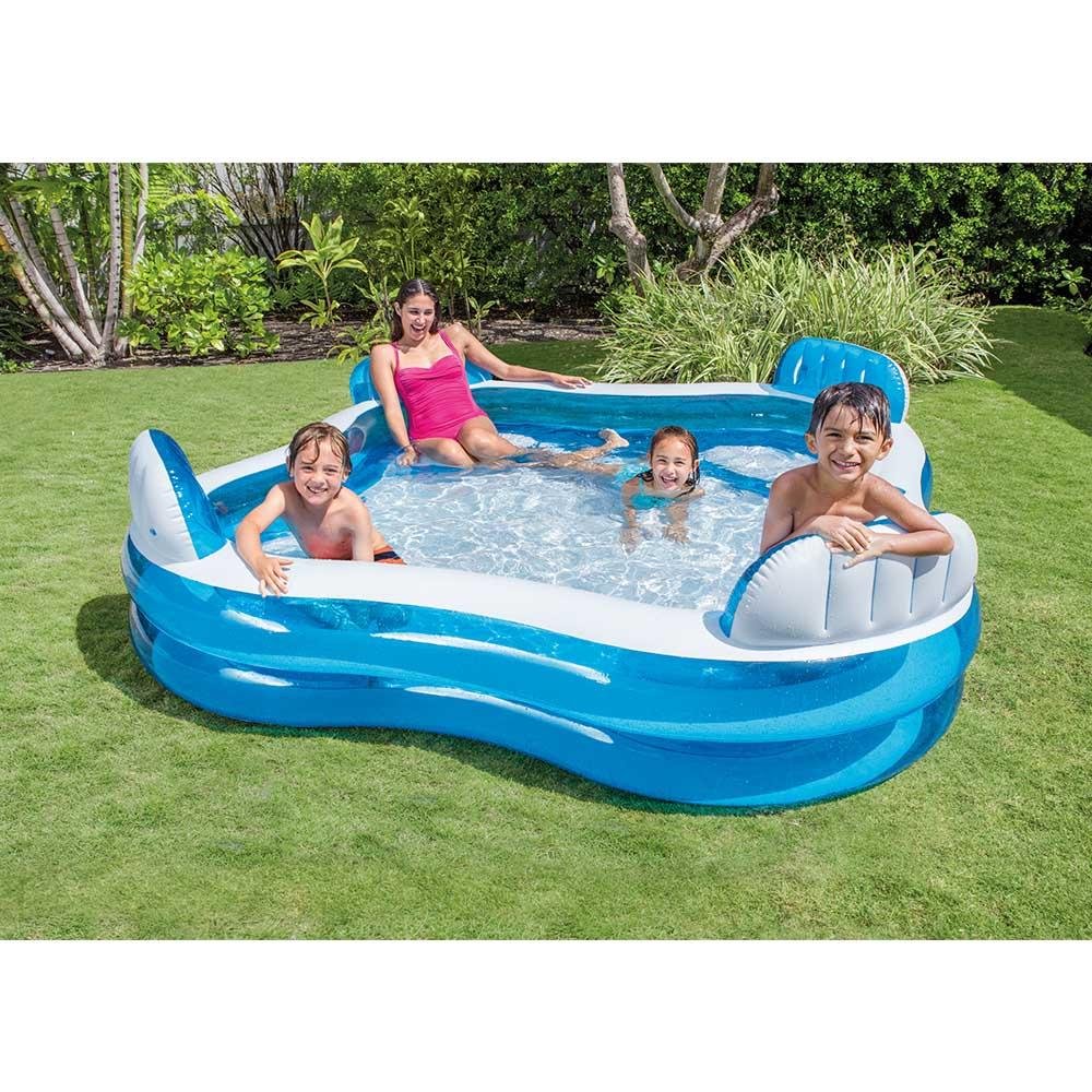Piscina Inflável Familiar com Assentos 990 L Azul Intex - 56475NP