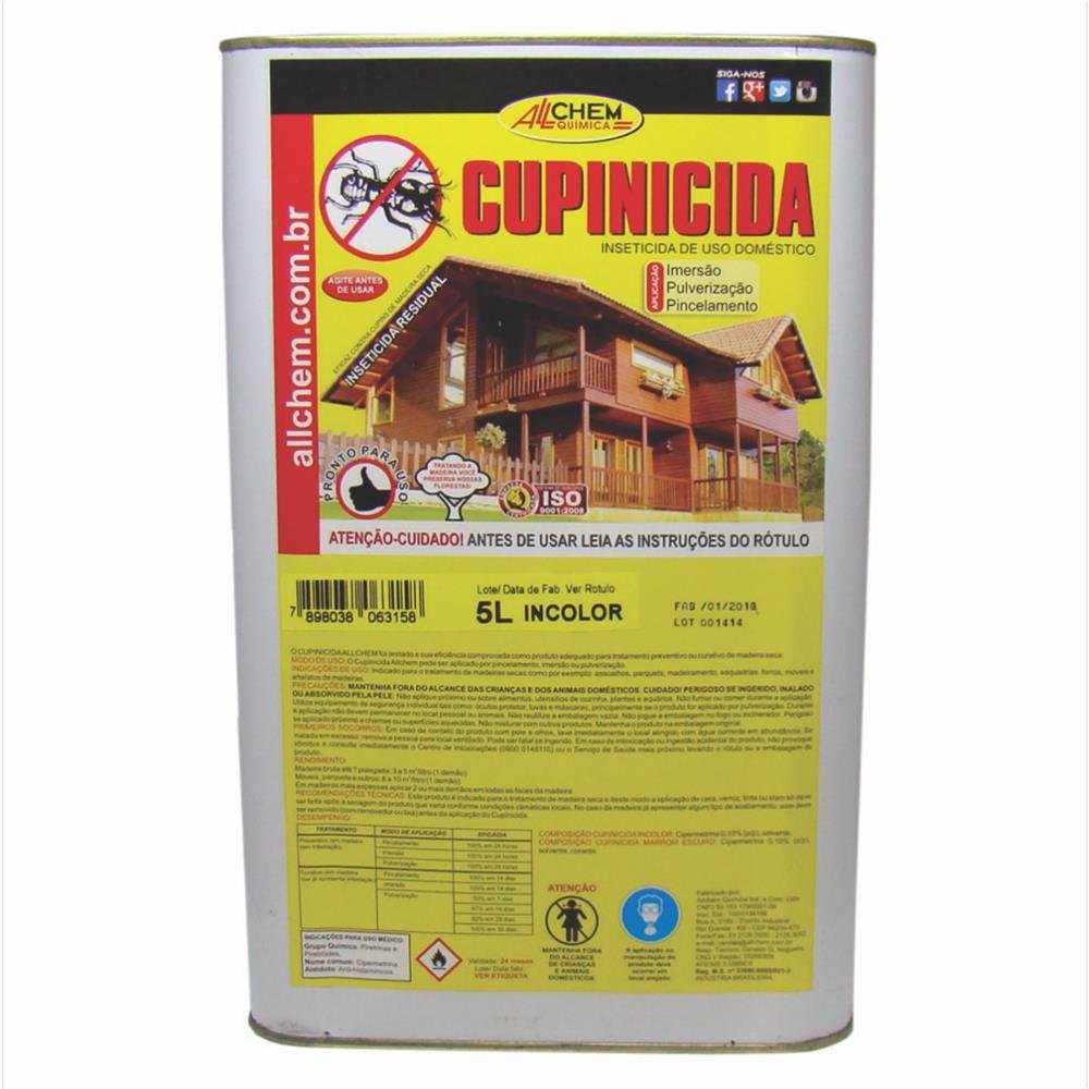 Cupinicida Incolor Allchem 5L