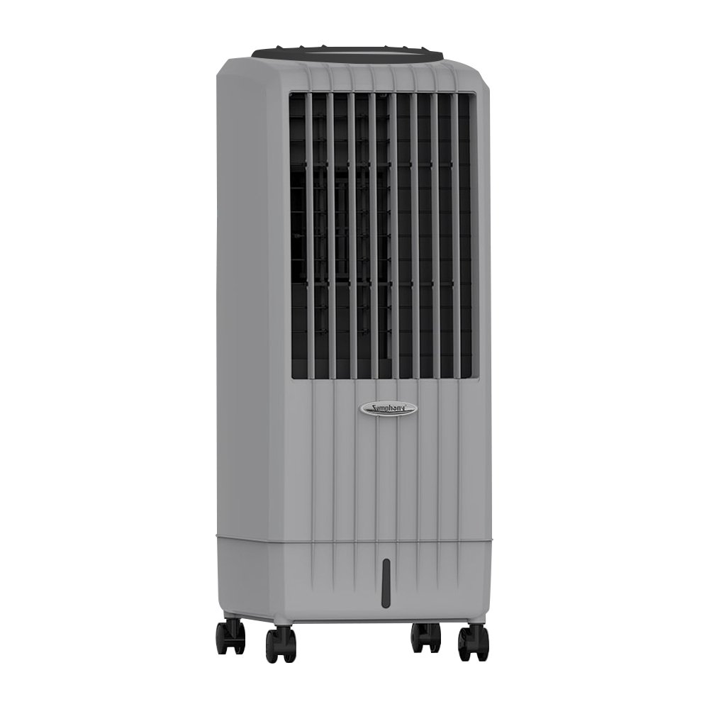 Climatizador de Ar Frio Symphony Diet 8i Portátil Evaporativo com Controle Remoto 8 Litros, Cinza, 220V
