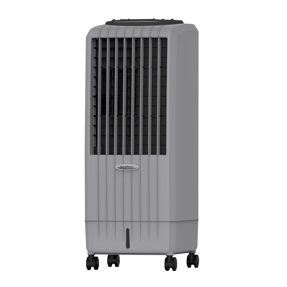 Climatizador de Ar Frio Symphony Diet 8i Portátil Evaporativo com Controle Remoto 8 Litros, Cinza, 220V