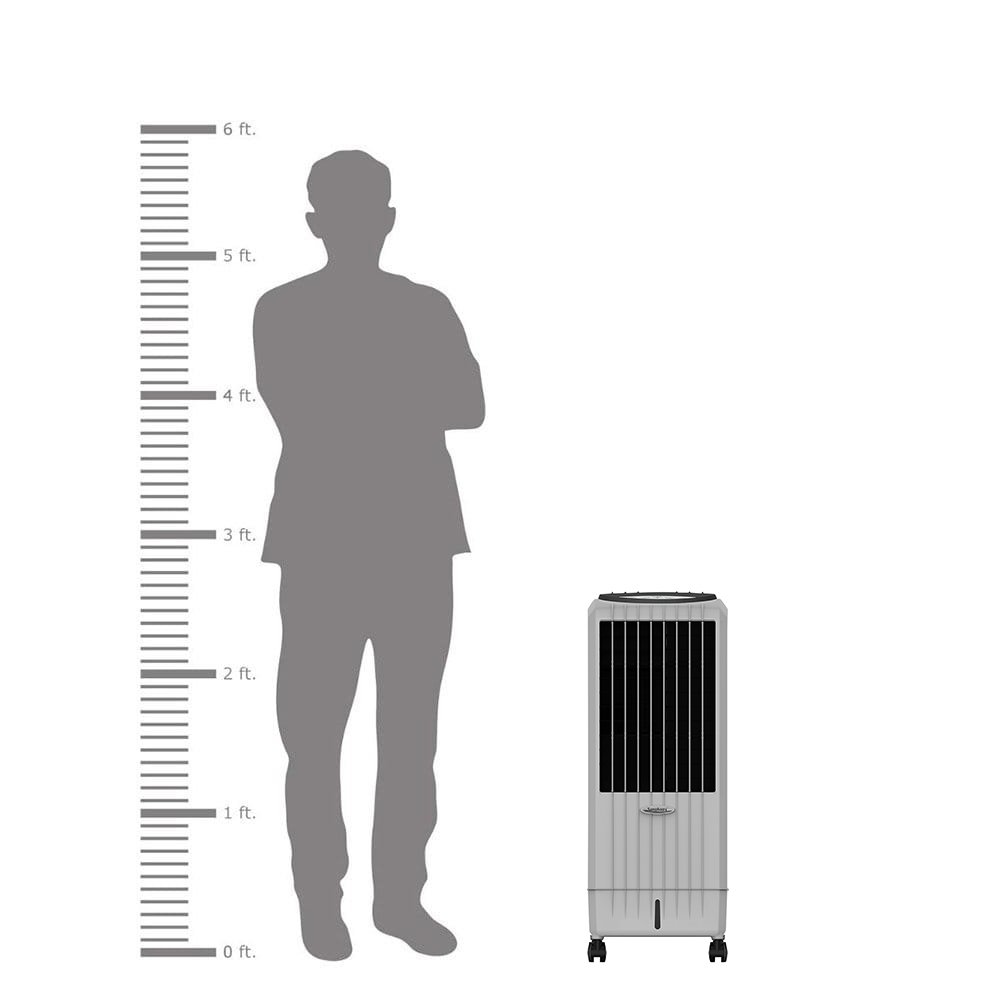 Climatizador de Ar Frio Symphony Diet 8i Portátil Evaporativo com Controle Remoto 8 Litros, Cinza, 220V