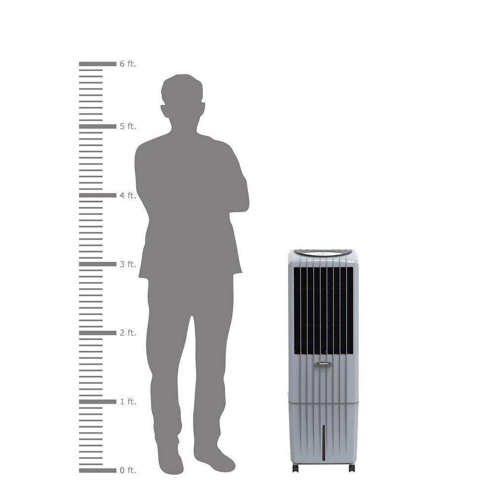 Climatizador de Ar Frio Symphony Diet 22i Portátil Evaporativo com Controle Remoto, 22 Litros, Cinza, 220V