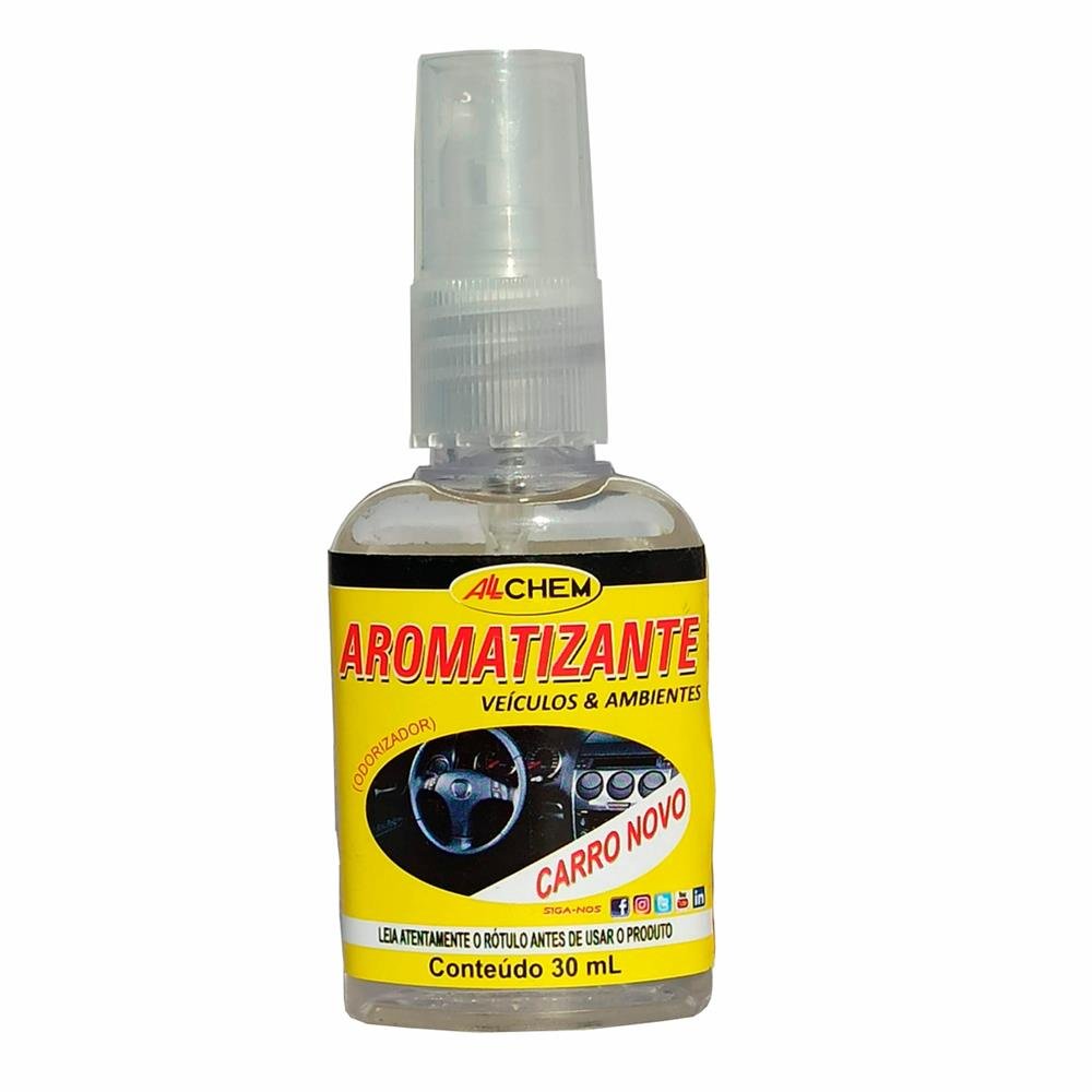 Aromatizante Carro Novo Spray Allchem 30ml