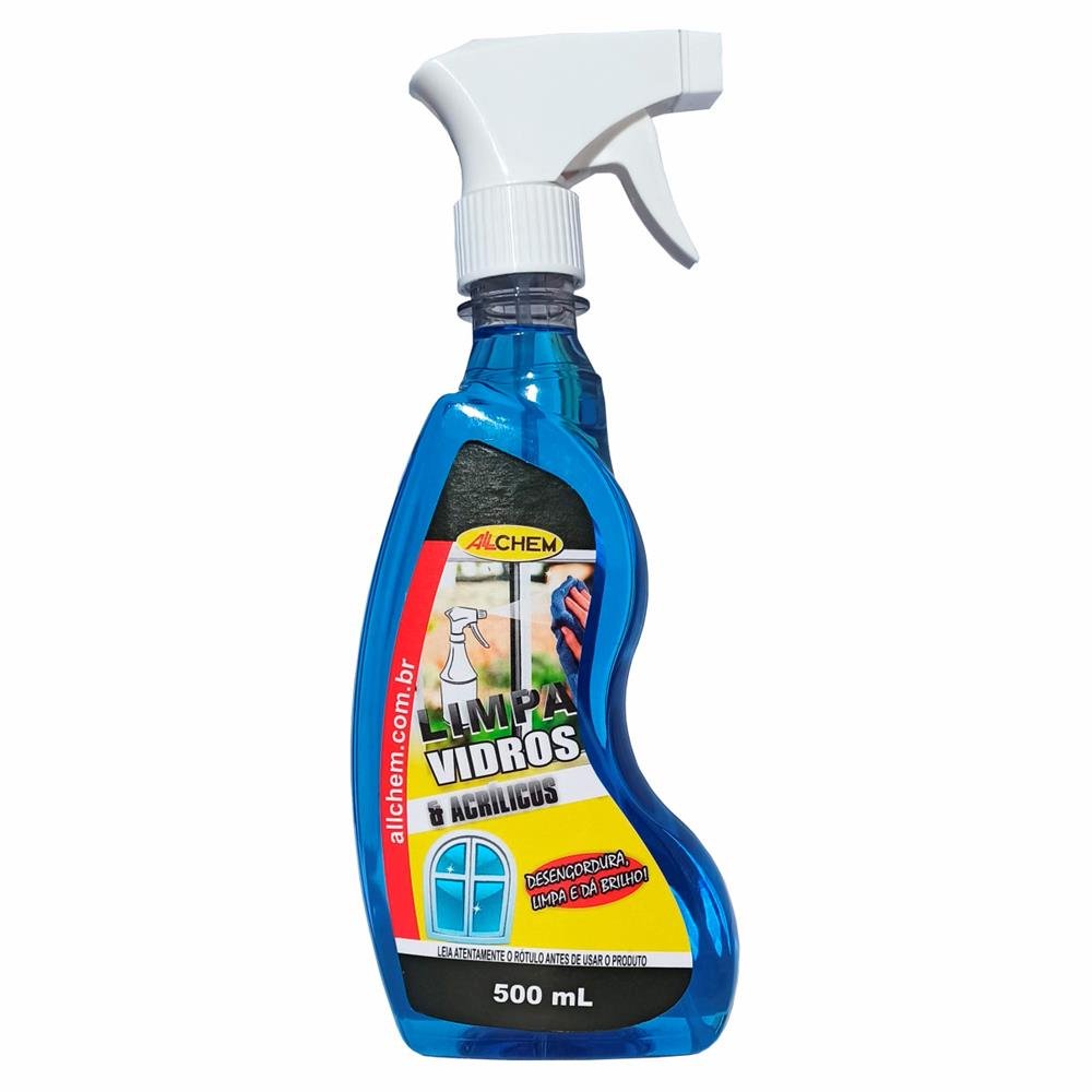 Limpa Vidros Spray Allchem 500ml