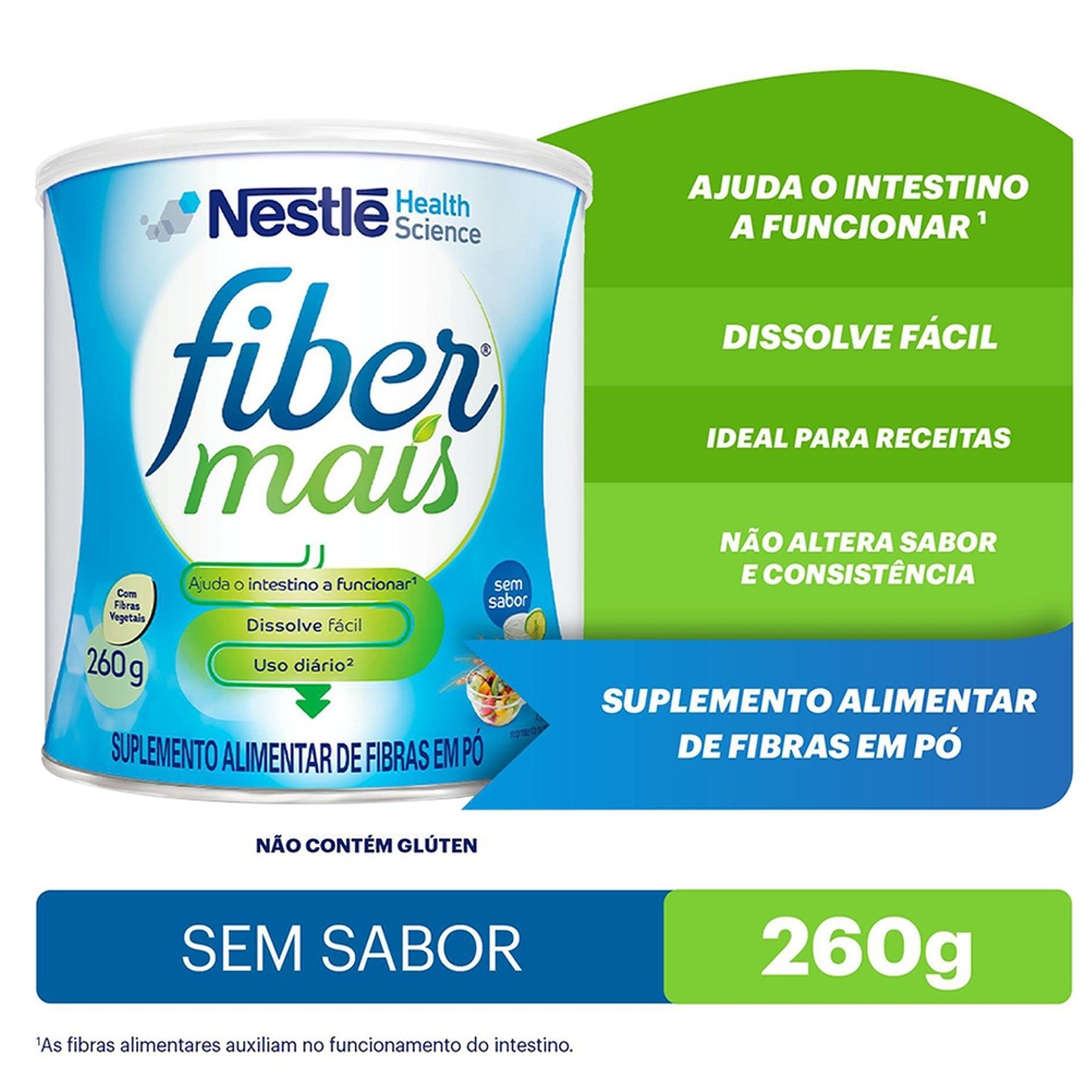 Complemento Alimentar Fiber Mais Lata 260g