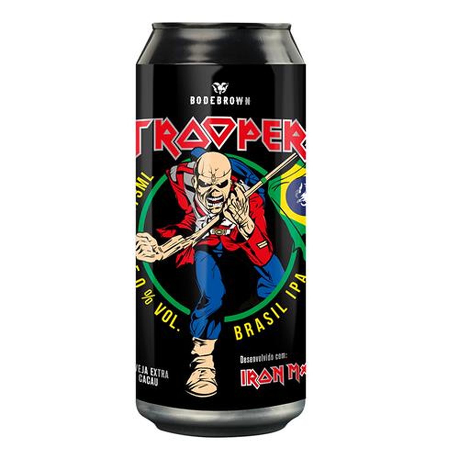 Cerveja Bodebrown Trooper Brasil IPA Lata 473ml