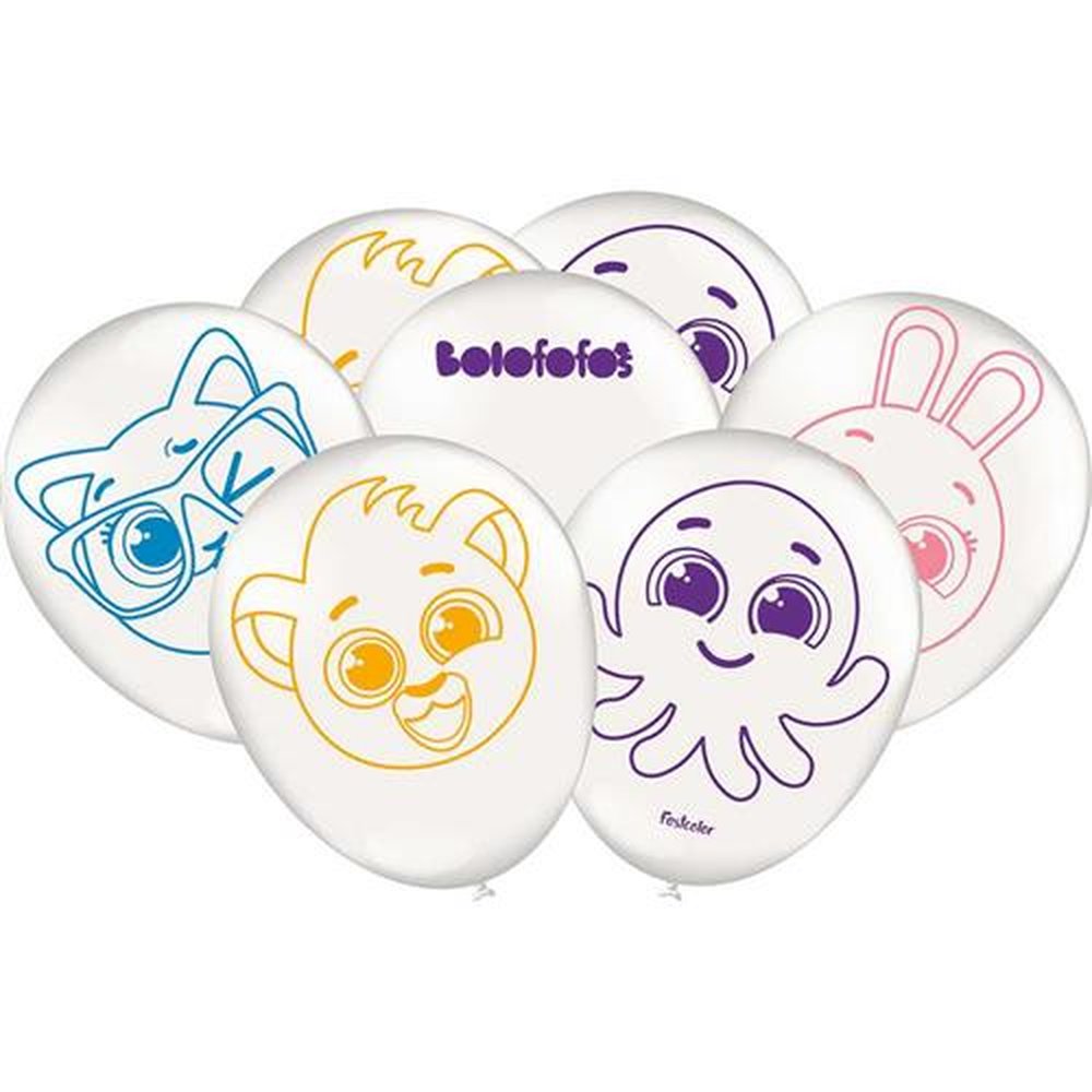 Balao Bolofofos - Embalagem com 25 unidades.