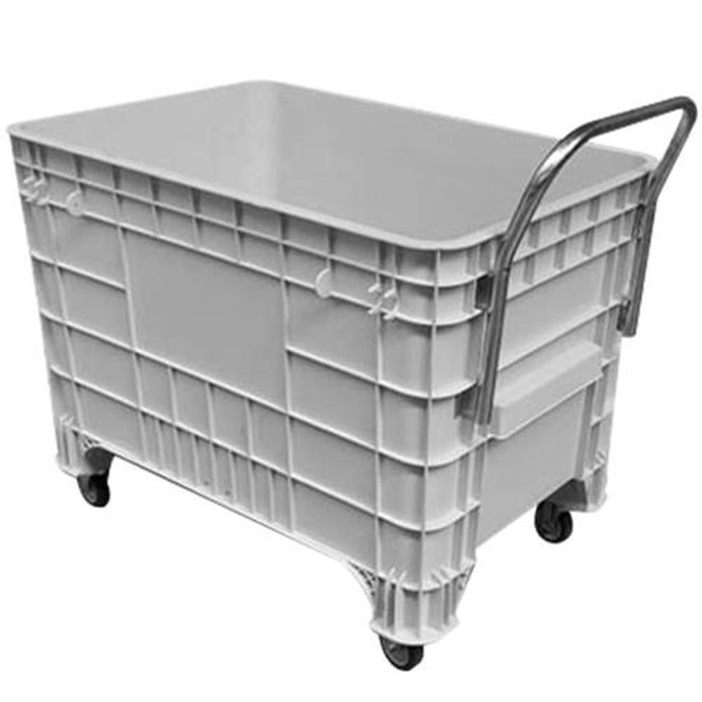 Carro Cuba Branco 372l Com Tamp Com Puxador Prime