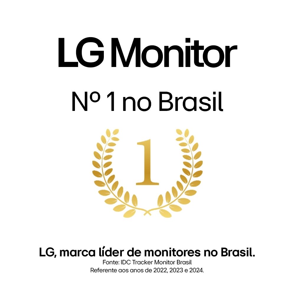 Monitor LED 23.8" LG 24MK430H, Full HD, Resolução 1920x1080, HDMI, D-SUB, Painel IPS, 75Hz