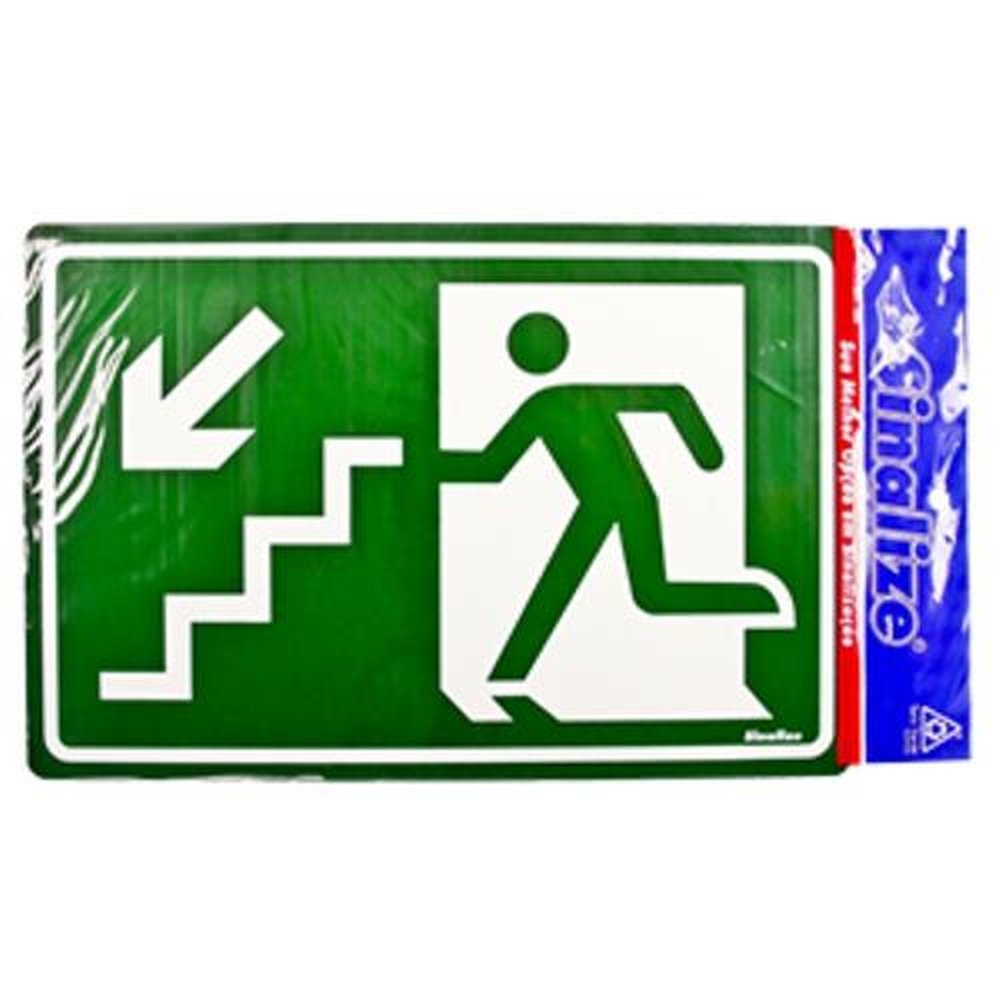 Placa 20x30cm 250bi Saida Emergencia Escada