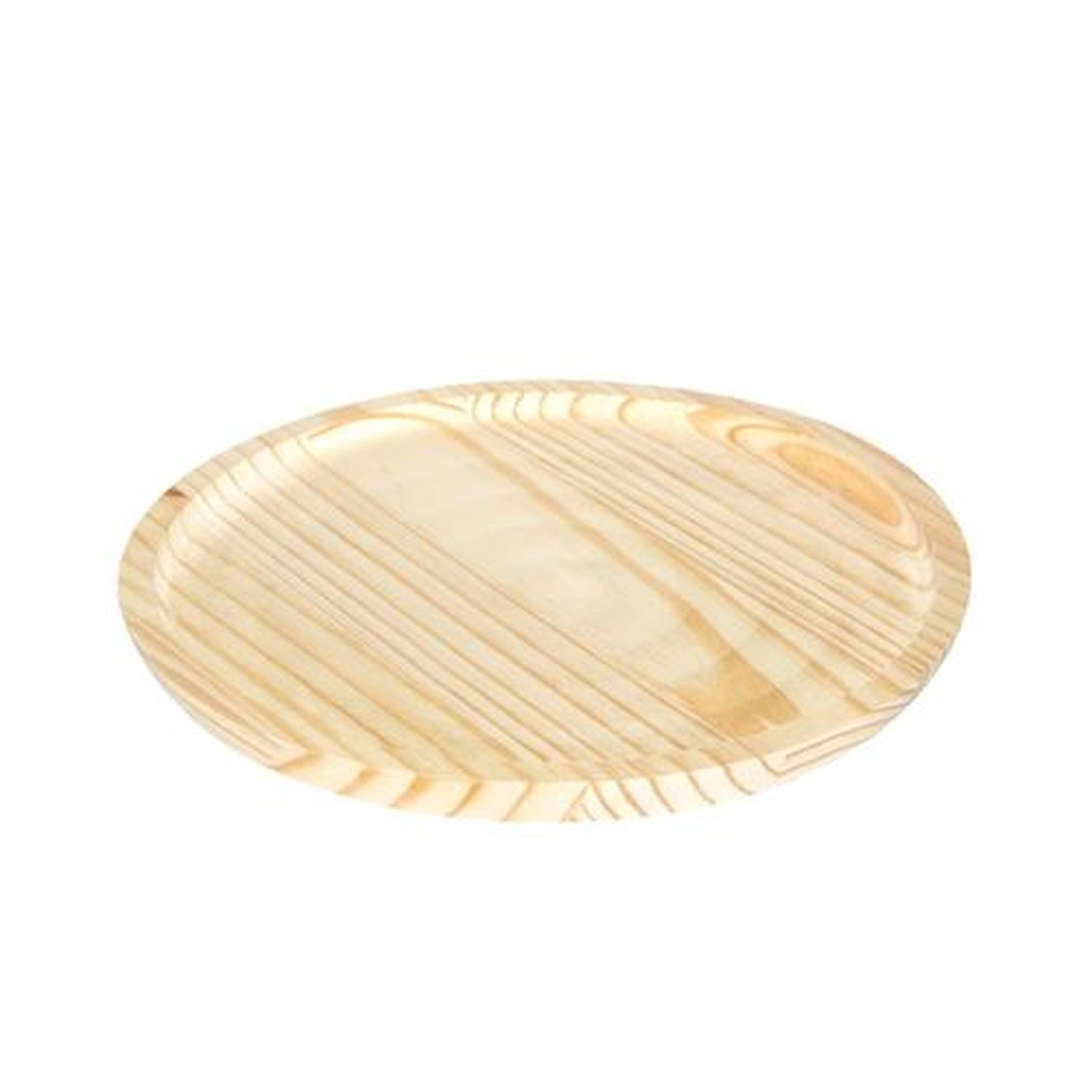 Tábua Bandeja Redonda Pinus 24 Cm Stolf