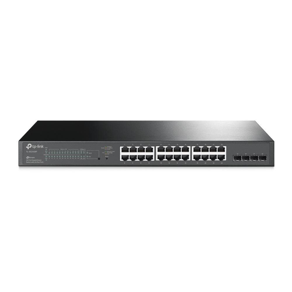 Switch Tp-Link Tl-Sg2428p Gigabit 4 Portas Sfp + 24 Portas Poe+