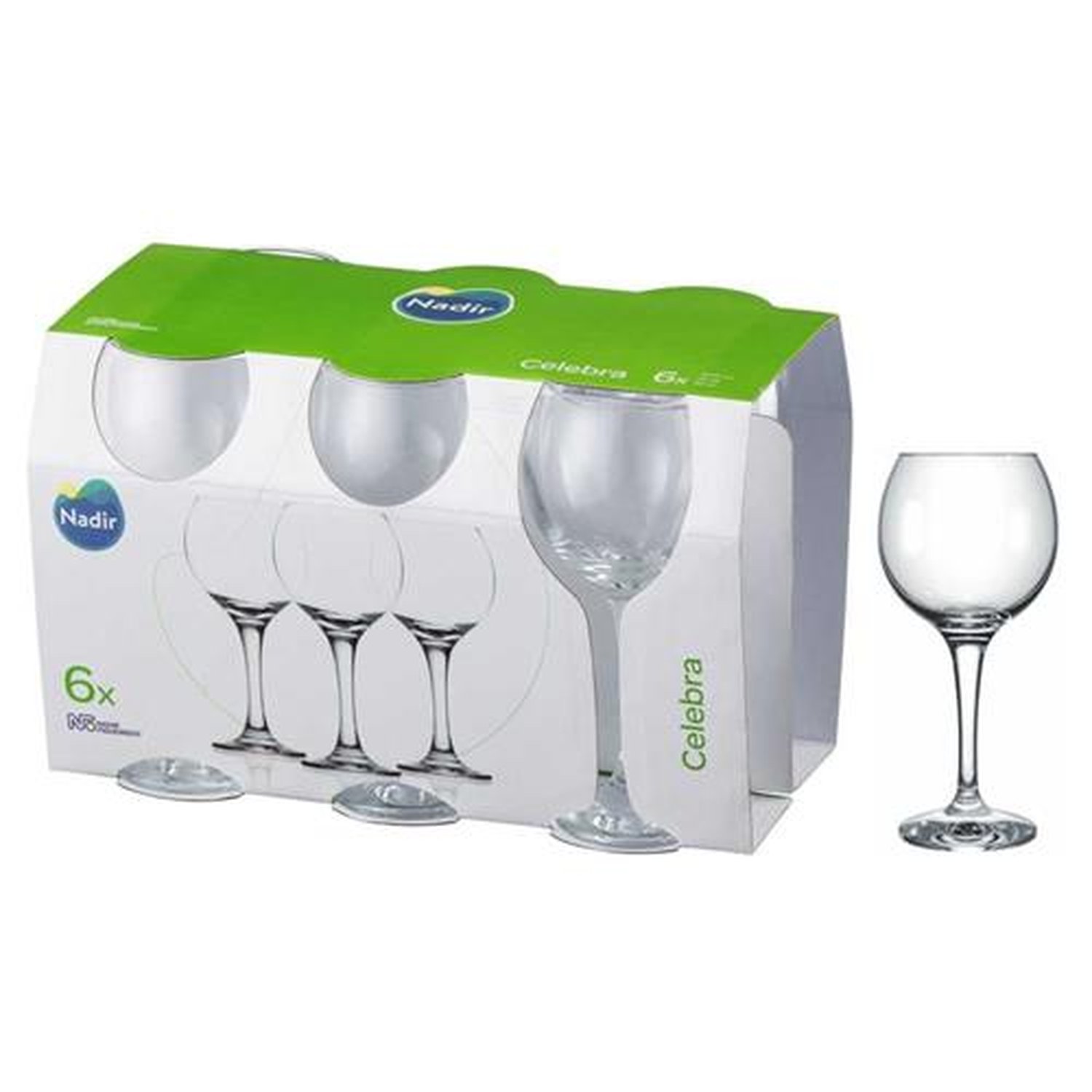 Taça Celebra 300mL Vidro Incolor com 6 peças Nadir
