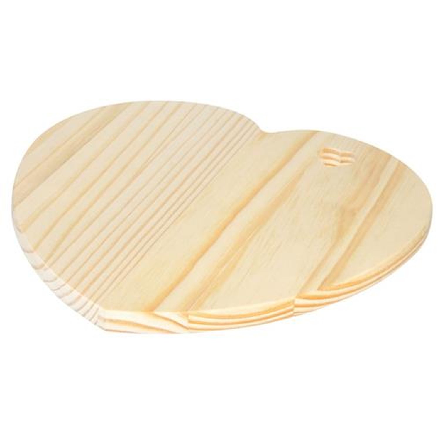 Tábua Coração 28X29cm Grande Pinus Para Mesa Posta Stolf