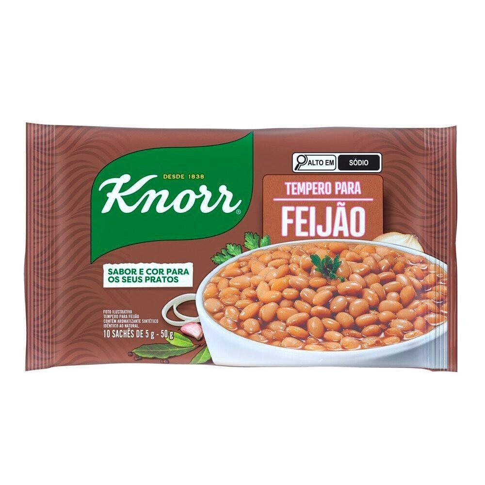 Tempero em Pó Knorr para Feijão 50g - Embalagem com 24 Unidades