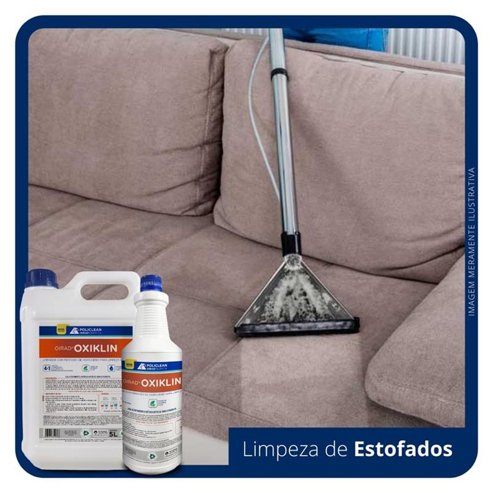 Oirad Oxiklin - Limpador Peróxido Hidrogênio 01 L - Limpa Estofados, Manchas e Tecidos