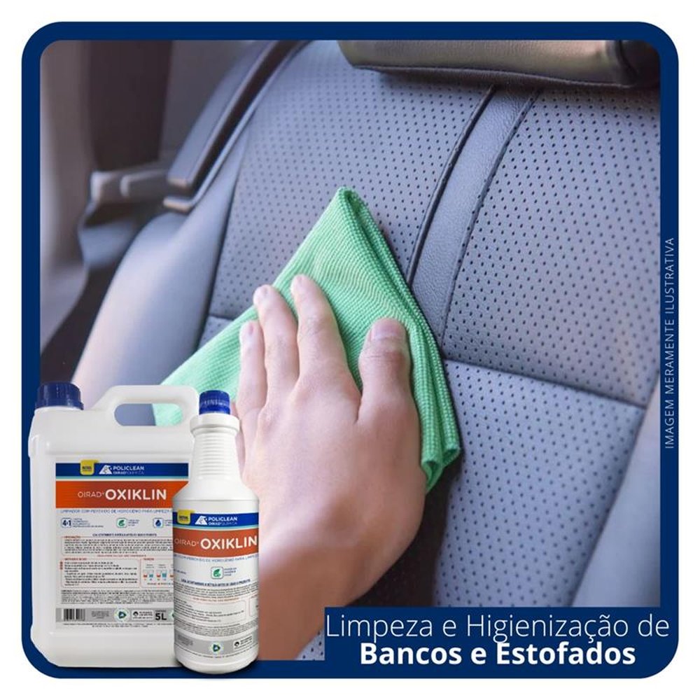 Oirad Oxiklin - Limpador Peróxido Hidrogênio 01 L - Limpa Estofados, Manchas e Tecidos