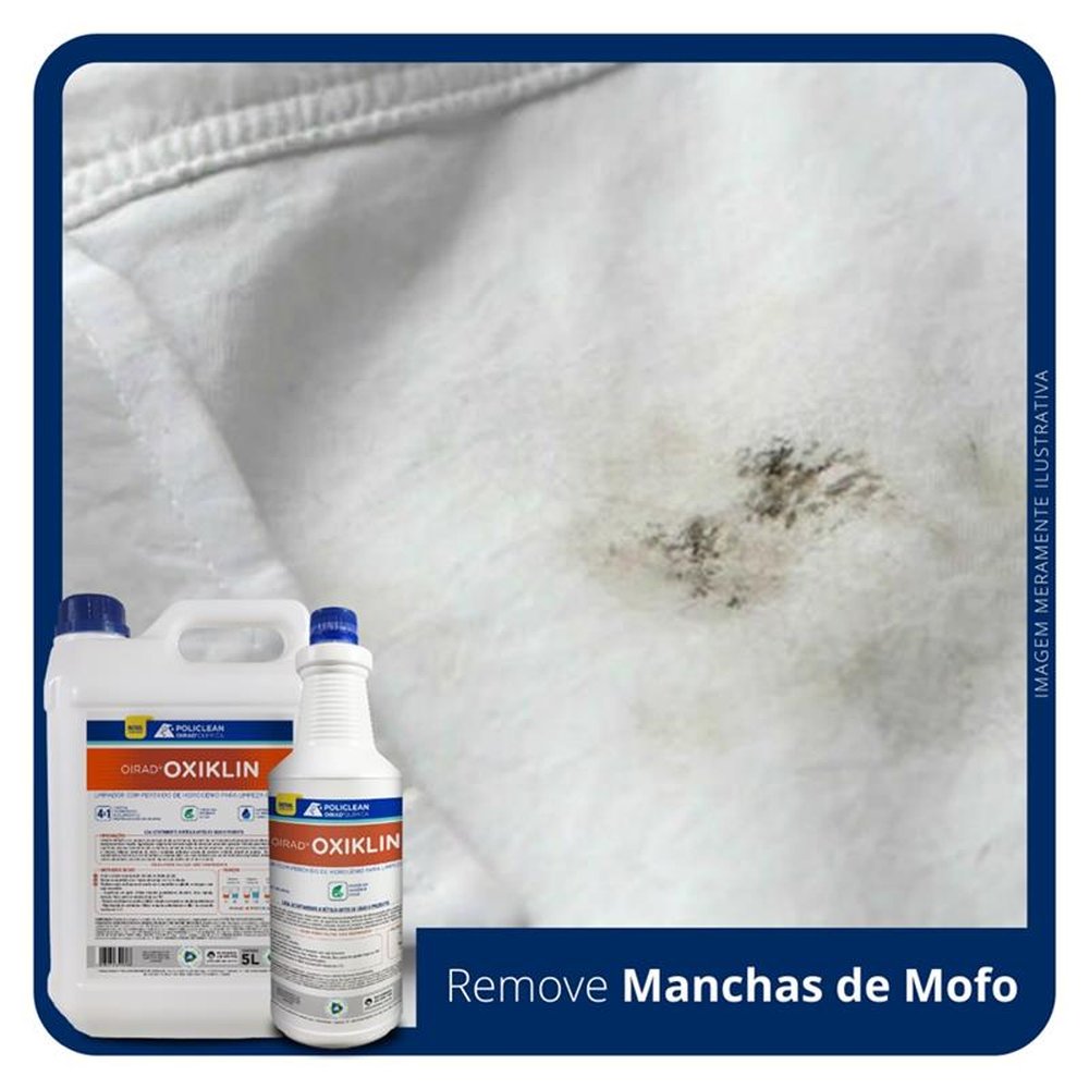 Oirad Oxiklin - Limpador Peróxido Hidrogênio 01 L - Limpa Estofados, Manchas e Tecidos