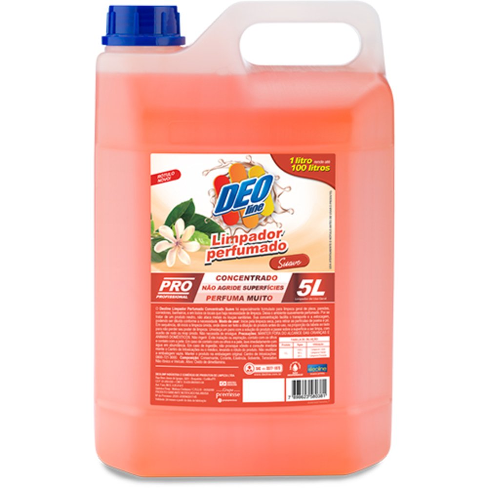 Limpador Perfumado Suave Deo Line 5l Diluicao 1/100 | Martins Atacado