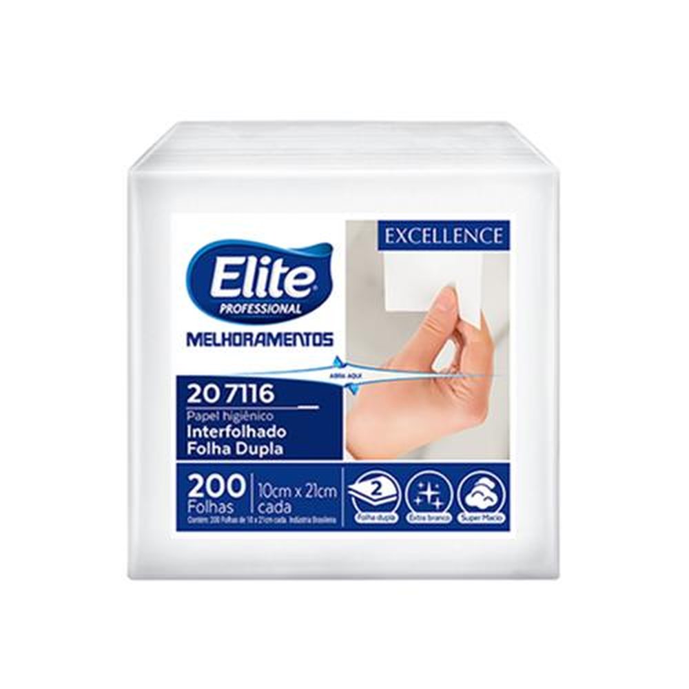 Papel Higienico Folha Dupla 11x21 Cai Cai Elite Melhoramentos 12000 Folhas